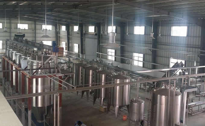 酵素粉剂、含片与液体生产线实例